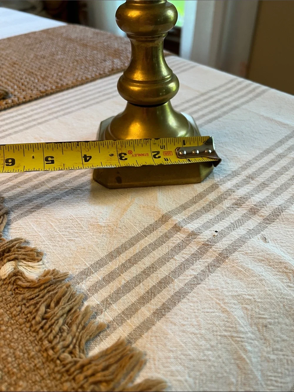 Vintage Solid Brass Candlestick Holder.
